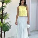 ALTI VOLANLI BEYAZ ETEK