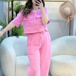 PEMBE MÜSLİN TAKIM