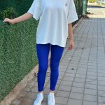 YÜKSEK BEL ESNEK KUMAŞ TAYT