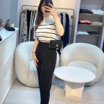 ÇİZGİLİ YARIM KOL KAZAK