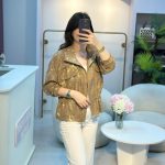 CAMEL RENKLİ FERMUARLI CEKET