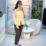 ORJİNAL MARKA BROŞ DETAYLI DENİM GÖMLEK CEKET