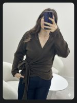 YANDAN BAĞLAMALI TRİKO KAZAK