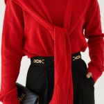 OMZU ŞAL DETAYLI TRİKO KAZAK