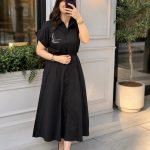 Kuş işlemeli orj marka gömlek elbise